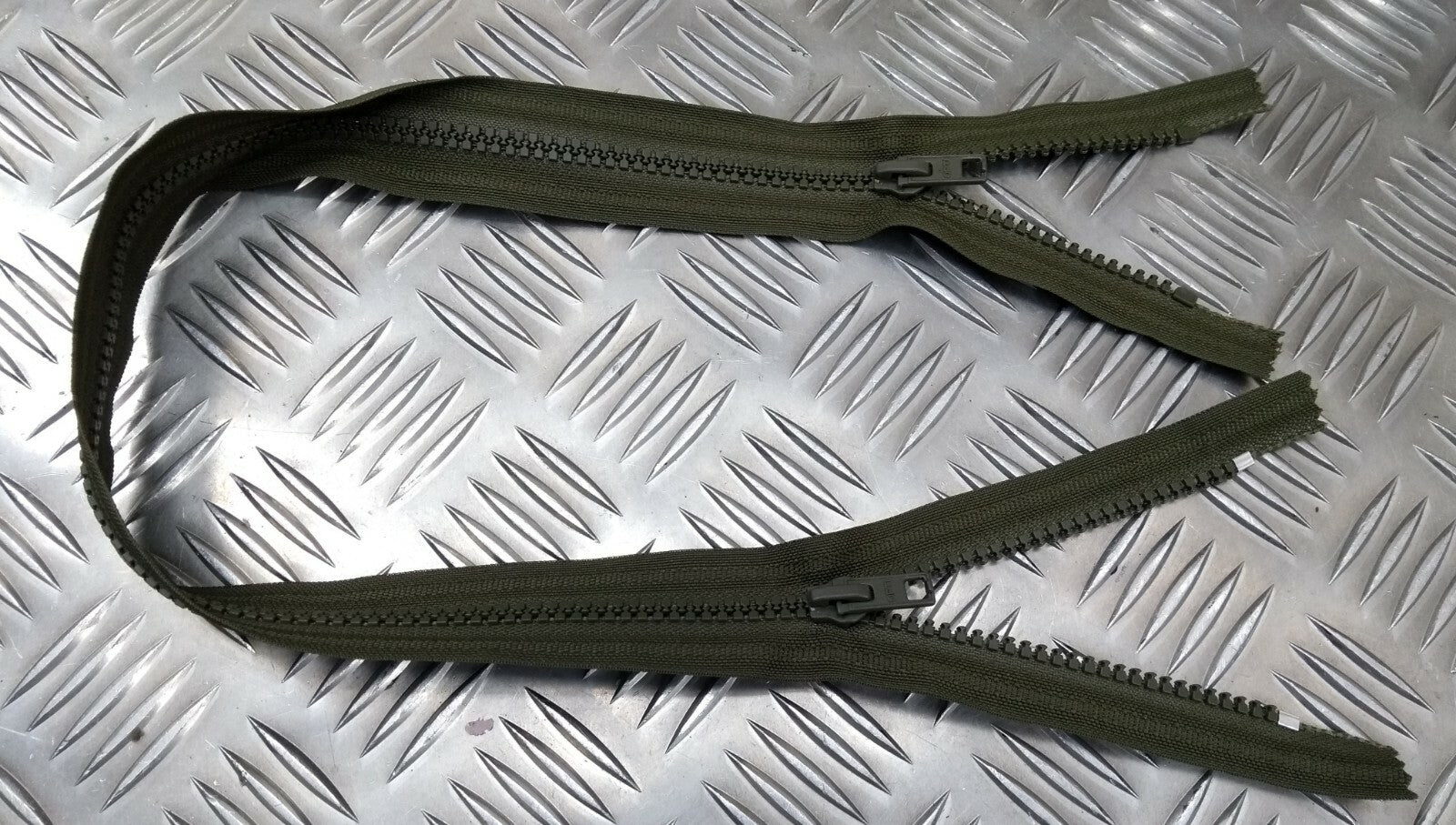 Genuine British Army 62cm Zipper Dual Head For Coveralls & Flying Suits