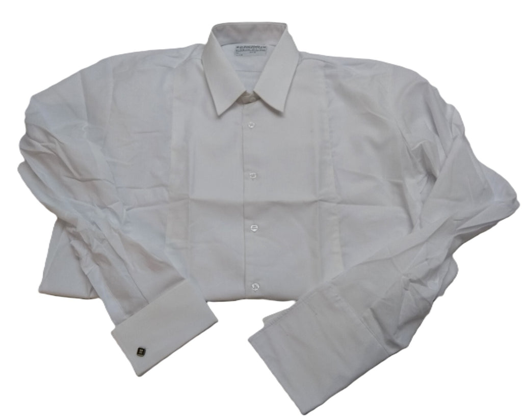Golding Dress Shirt Mess Long Sleeve White Marcella Front Double Cuff Tall Fit