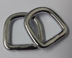 3/8" Chrome Plated Small D Rings x4 Pieces