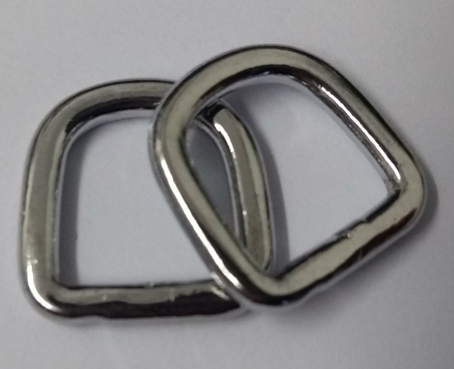 3/8" Chrome Plated Small D Rings x4 Pieces