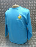 ATC Chaplain Jumper Sweatshirt Army Long Sleeve Light Blue with Badge Medium NEW