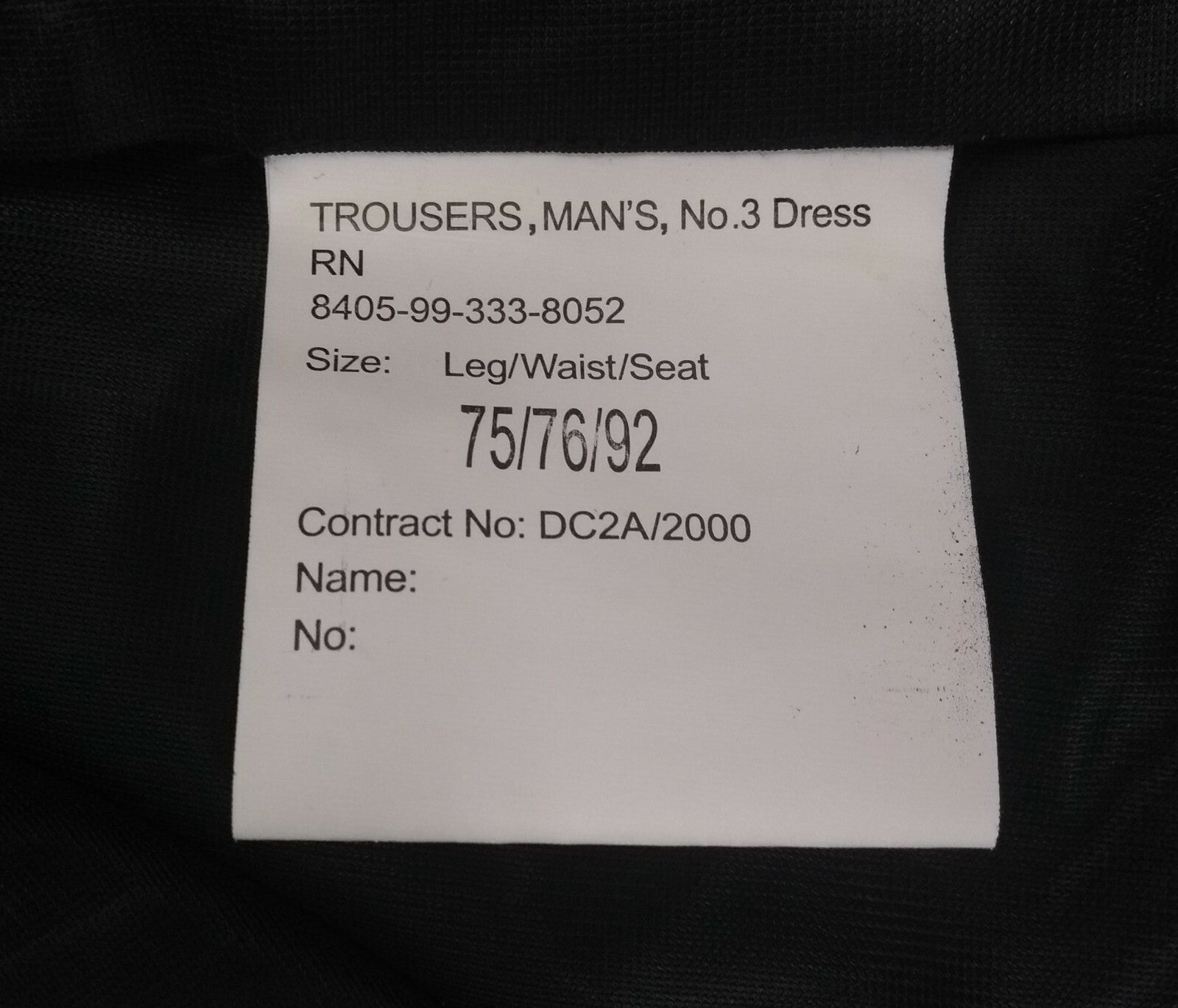 No3 Trousers British Royal Navy Dress Naval Issue Assorted Sizes - NEW