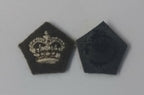 Genuine Vintage British Army No2 Dress Issue Small Rank Crowns on Khaki Pair NEW