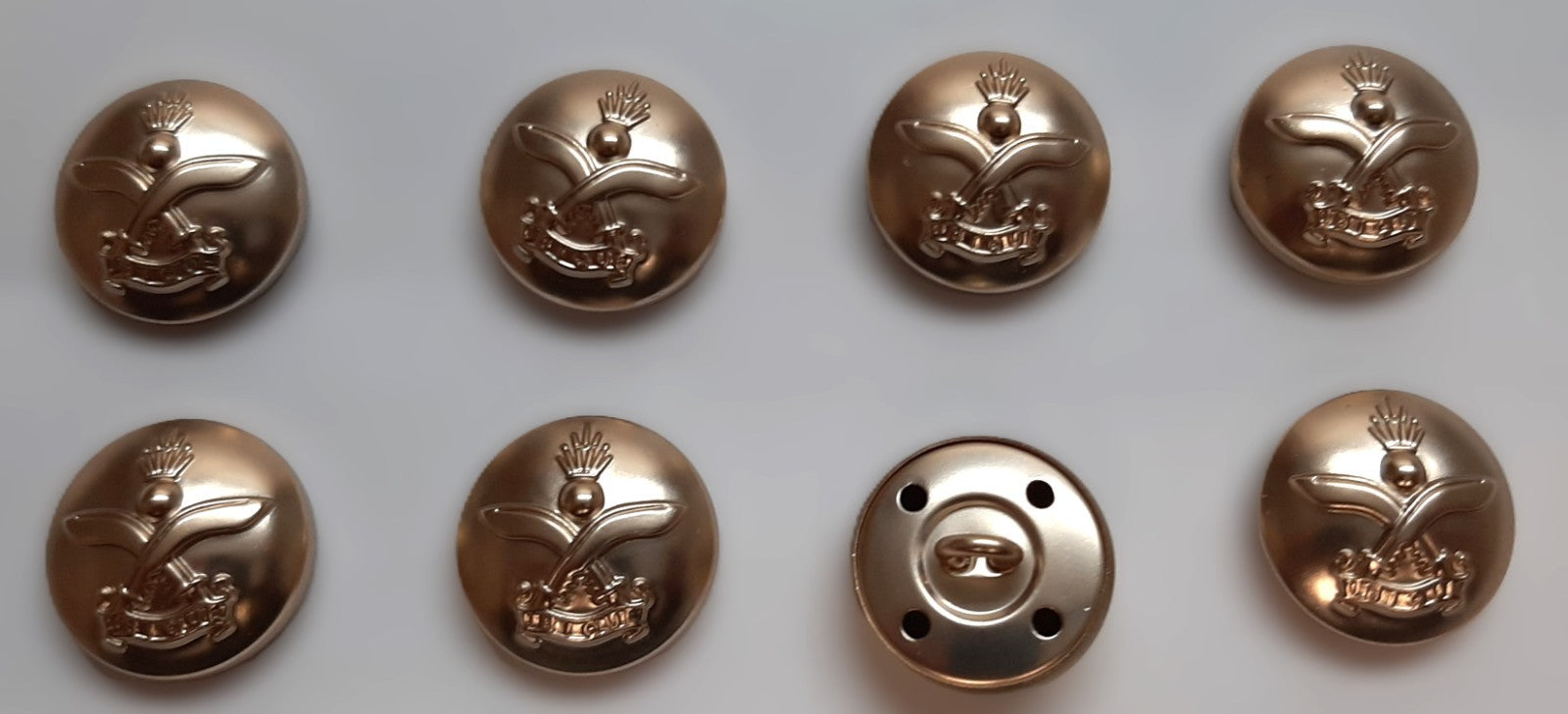 The Queens Gurkhas Engineers No2 Ring Back Button Set British Army Insignia O/R