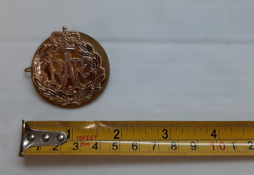RAF Royal Air Force Badge Beret for Headwear with Queens Crown & Backing Plate Used