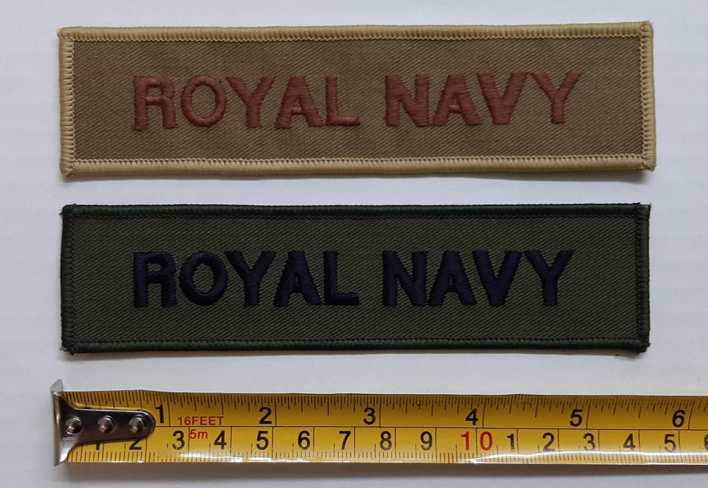 RN Chest Tapes British Royal Navy Insignia Bars Olive and Coyote New old Stock