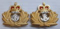British Navy OFC Beret Badge RN Royal Crown Laurel & Anchor NEW x2