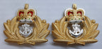 British Navy OFC Beret Badge RN Royal Crown Laurel & Anchor NEW x2