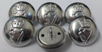 Genuine British Army Issue X10 Irish Guards Silver Dress Buttons 24.5mm ASBT116