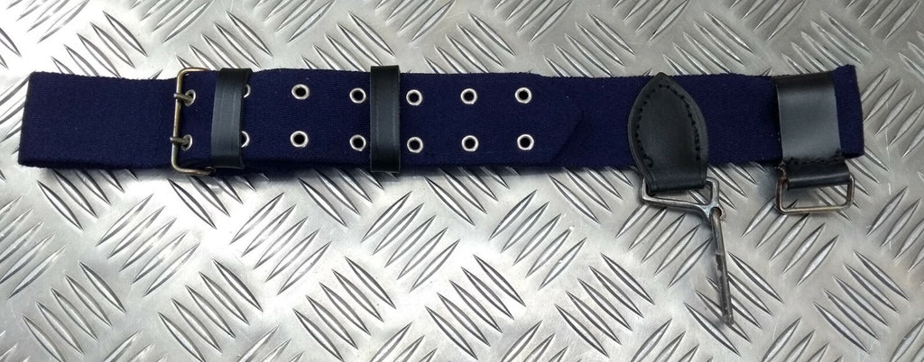 Style Old Pattern Navy Blue Belt & Braided Straps NRS3