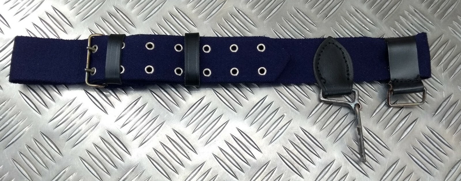 Style Old Pattern Navy Blue Belt & Braided Straps NRS3