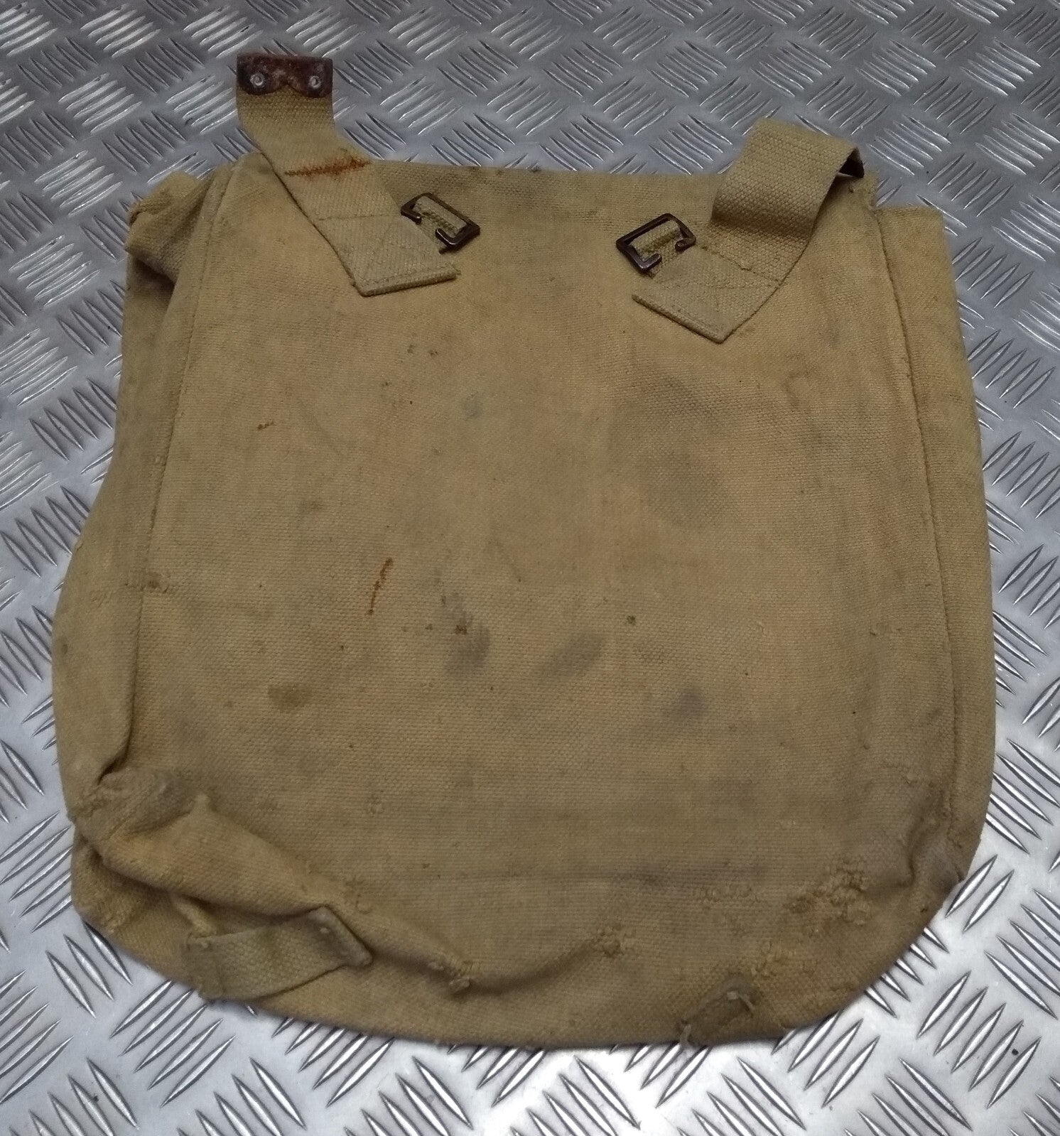 Vintage Canvas Pack 1937 Pattern Khaki Webbing Heavy Use Grade 2