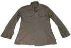 Vintage Shirt Old Pattern Khaki / Brown Long Sleeve No badges Collar size 39cm