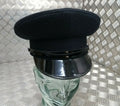 British Made Officers Captains Style Peaked Visor Blue Cap Assorted Sizes - NEW