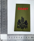 Genuine British Army OD Green Cadet Warrant Officer Class 1 Rank Slide - NEW