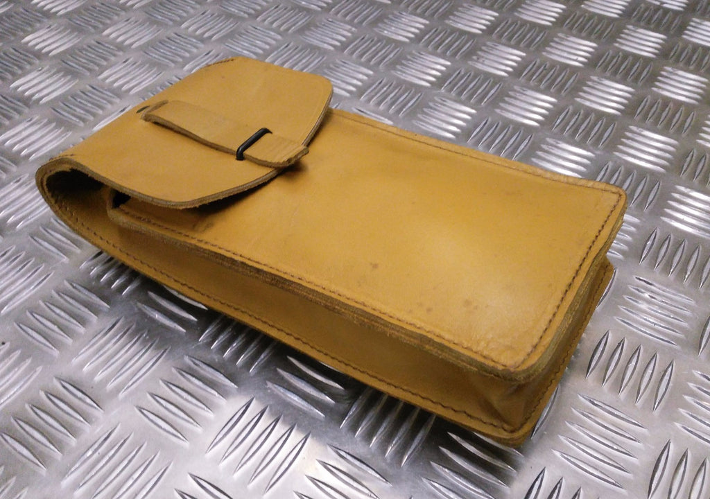 Genuine Vintage Leather Ammo / Utility Pouch Light Brown / Tan X2