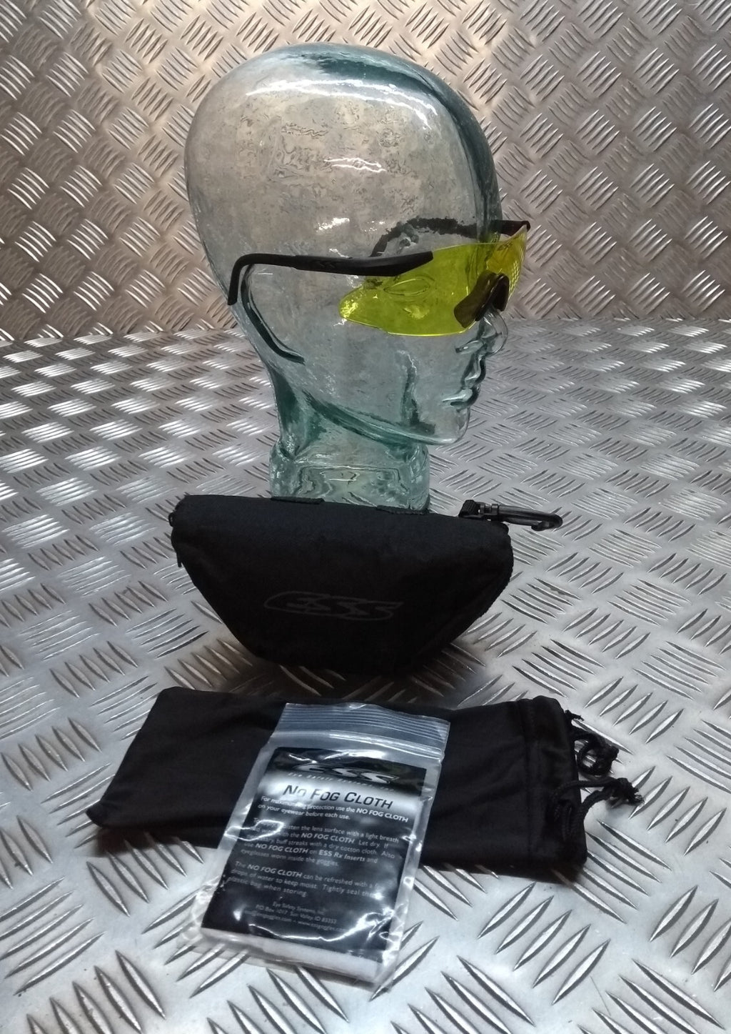 Army Ballistic Glasses ESS Marksman & High Contrast Yellow Lens & Soft Case