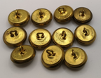 17th/21st Lancers Brass Buttons Size 30L x4