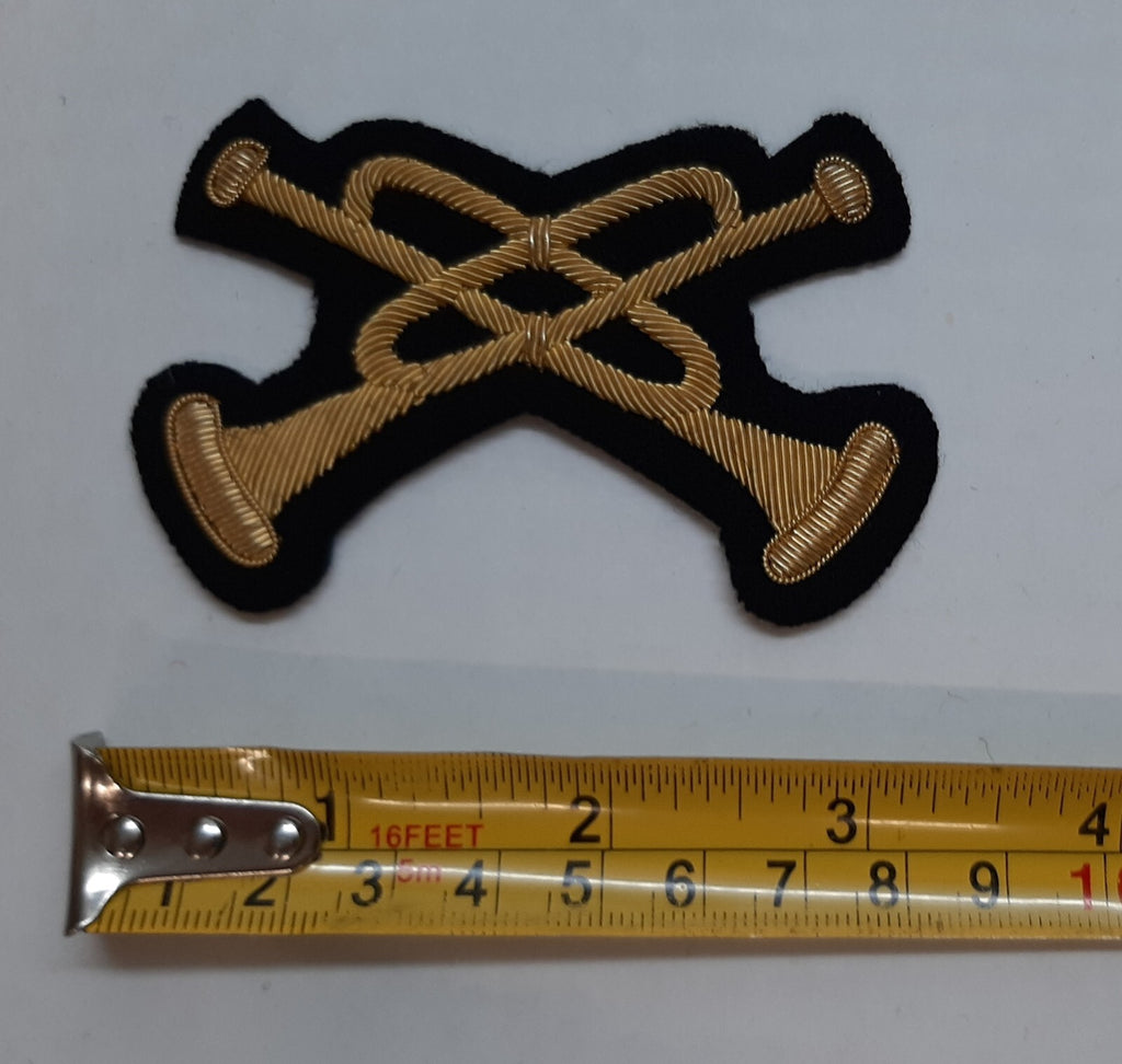 No1 Crossed Trumpets British Army Embroidered Trumpeters and Trumpet Majors