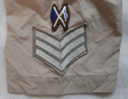SGT Shirt British Army FAD Fawn Short Sleeve Sergeant / Signaller Insignia 38cm