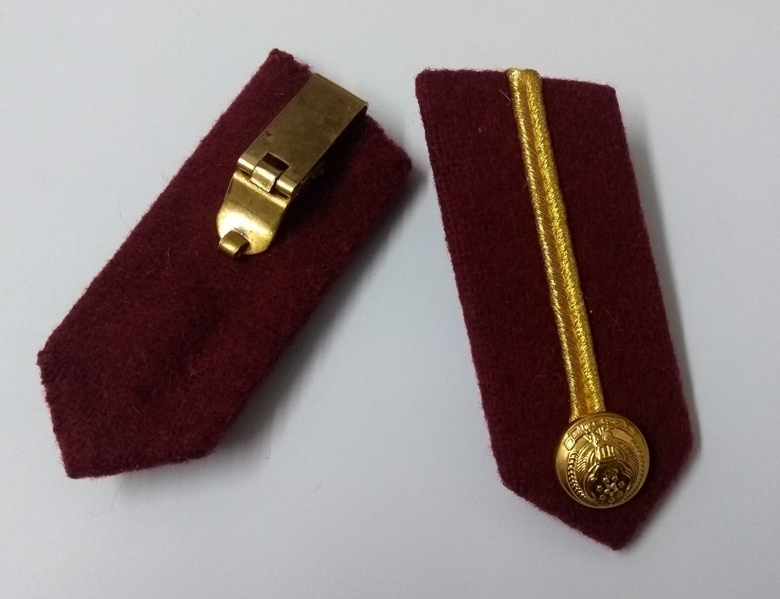 Arab Emirates Gorgets Collar Tabs Gold Braid Detail Senior Officers UAE Buttons