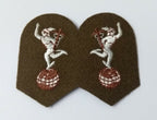 No2 FAD Dress Royal Corps of Signals Style Insignia Collar Sew on Patches