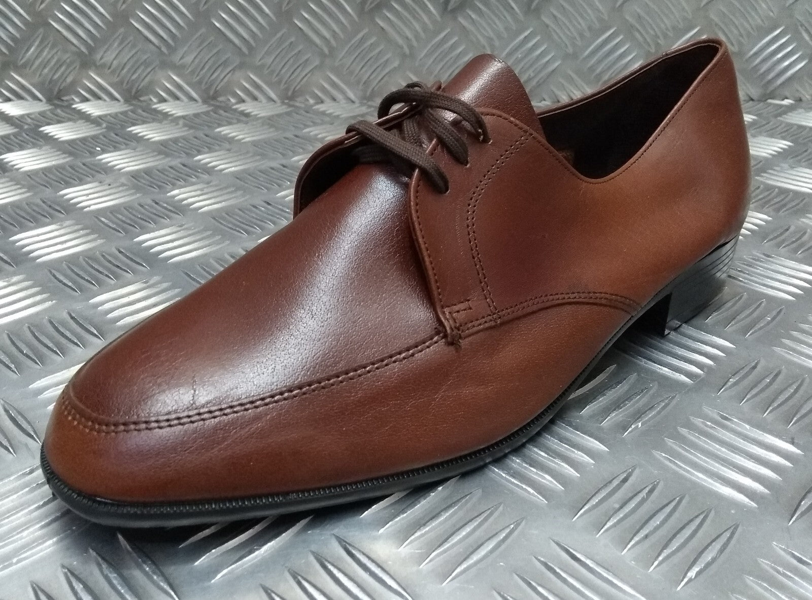 Hobson Dress Shoe Lightweight Uniform Issue Formal Brown Leather Moulded Sole