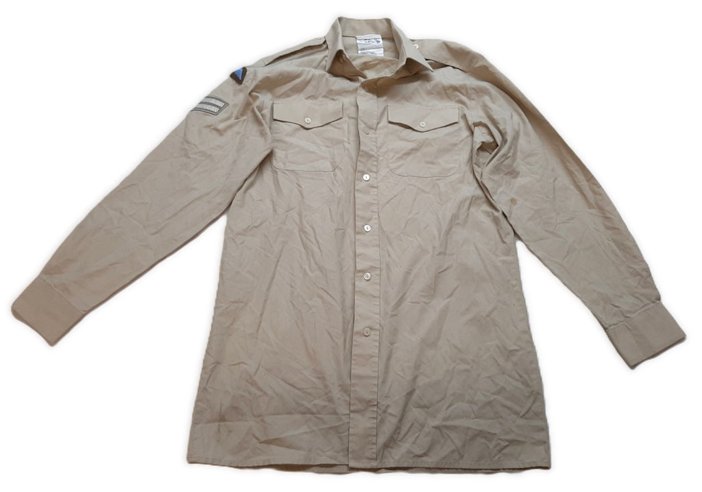 Corporal Shirt British Army FAD Fawn Long Sleeve CPL / Para Wings Insignia 37cm