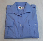 RAF Royal Air Force Airforce Blue Shirt Long Sleeve Kempton Manufactures Pre Production Sample 17.5"