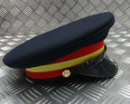 Abu Dhabi Hat UAE Insignia Buttons & Black Chinstrap Officers Hat No Badge 53cm