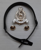 AGC British Army Hat Badge Buttons and Chin Strap Set "Animo et fide"