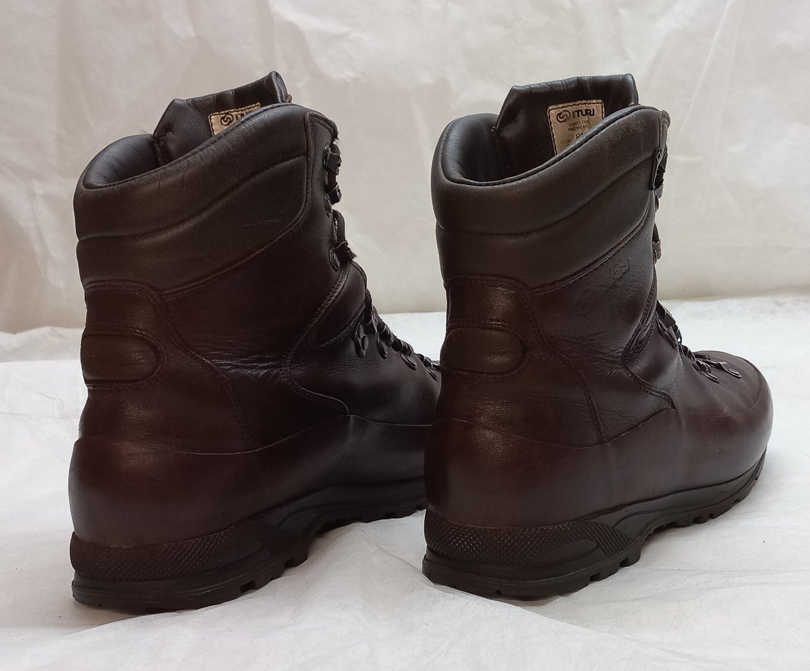 British Army Style ITURRI Cold & Wet Weather GTX Leather Combat Boots Brown