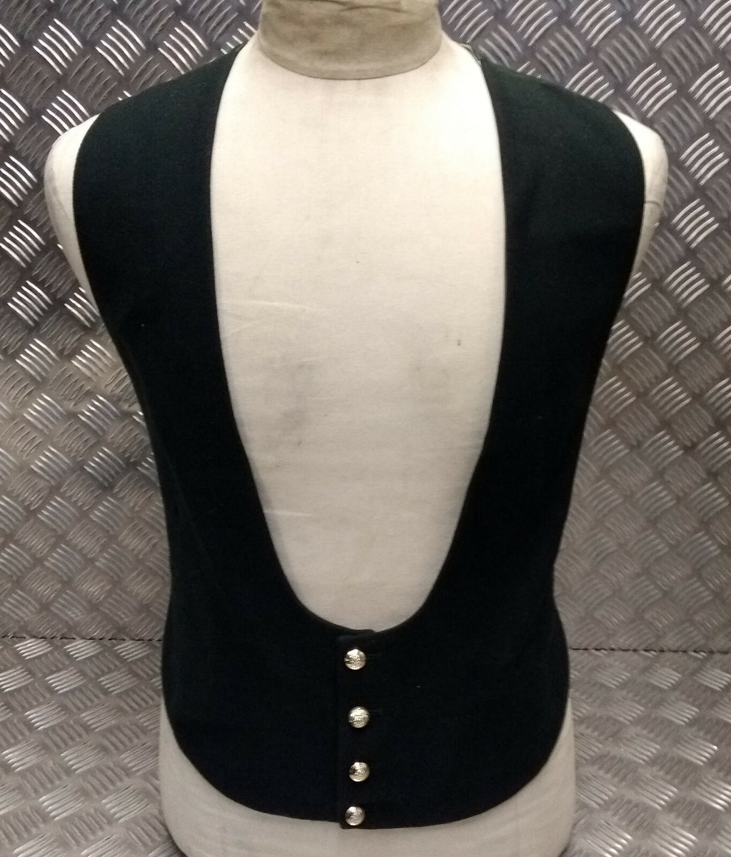 British Army Issue Green Mess Dress Waistcoat With Intelligence Corps Buttons