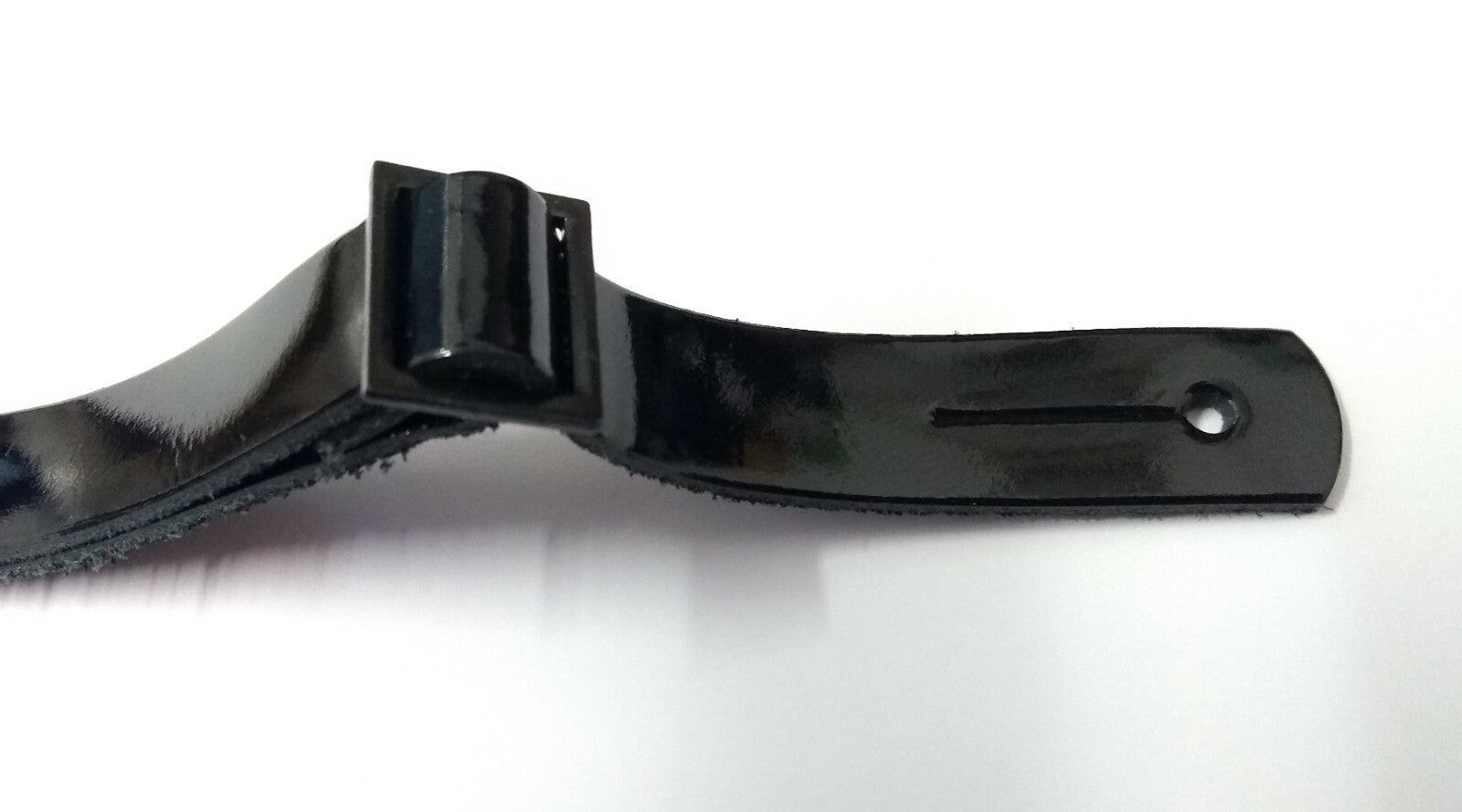 MIl-Spec Service Dress Hat 1/2" Black Patent Leather Chin Strap