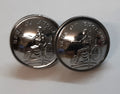 Britannia B.O.E Insignia Small Ring Back Obsolete Buttons for Collectors X2