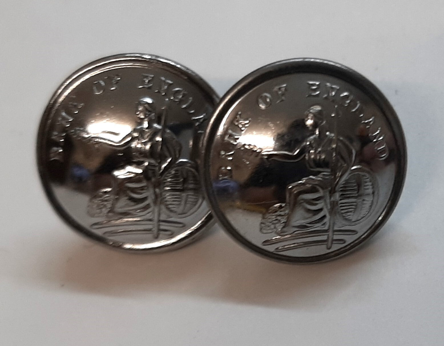 Britannia B.O.E Insignia Small Ring Back Obsolete Buttons for Collectors X2