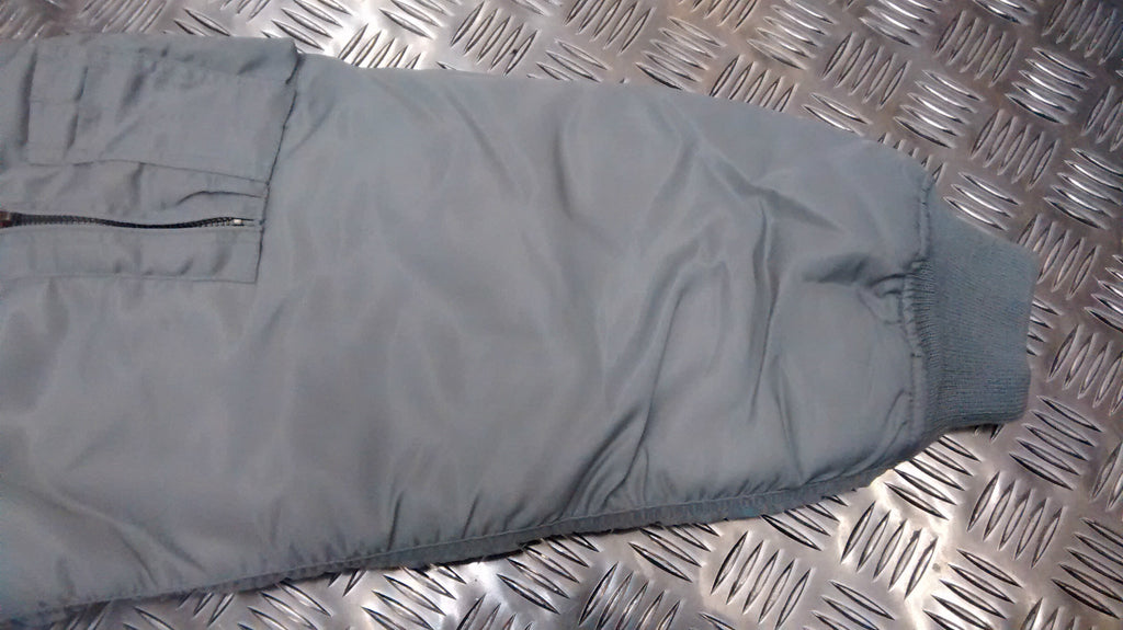MA2 CWU US Military Style Bomber Jacket Silver/Grey - NEW