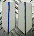 British Army / RAF Royal Air Force Officer Cadets Gorget Patch BLUE on WHITE - NEW