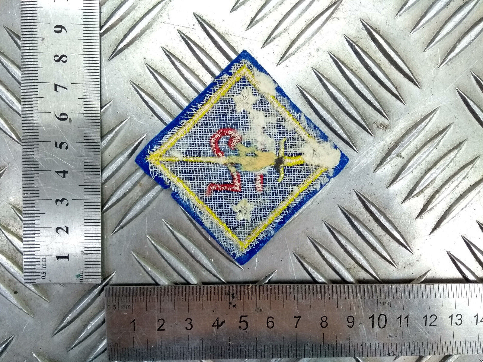 US 12th Division Braided Patch Obsolete US Badge