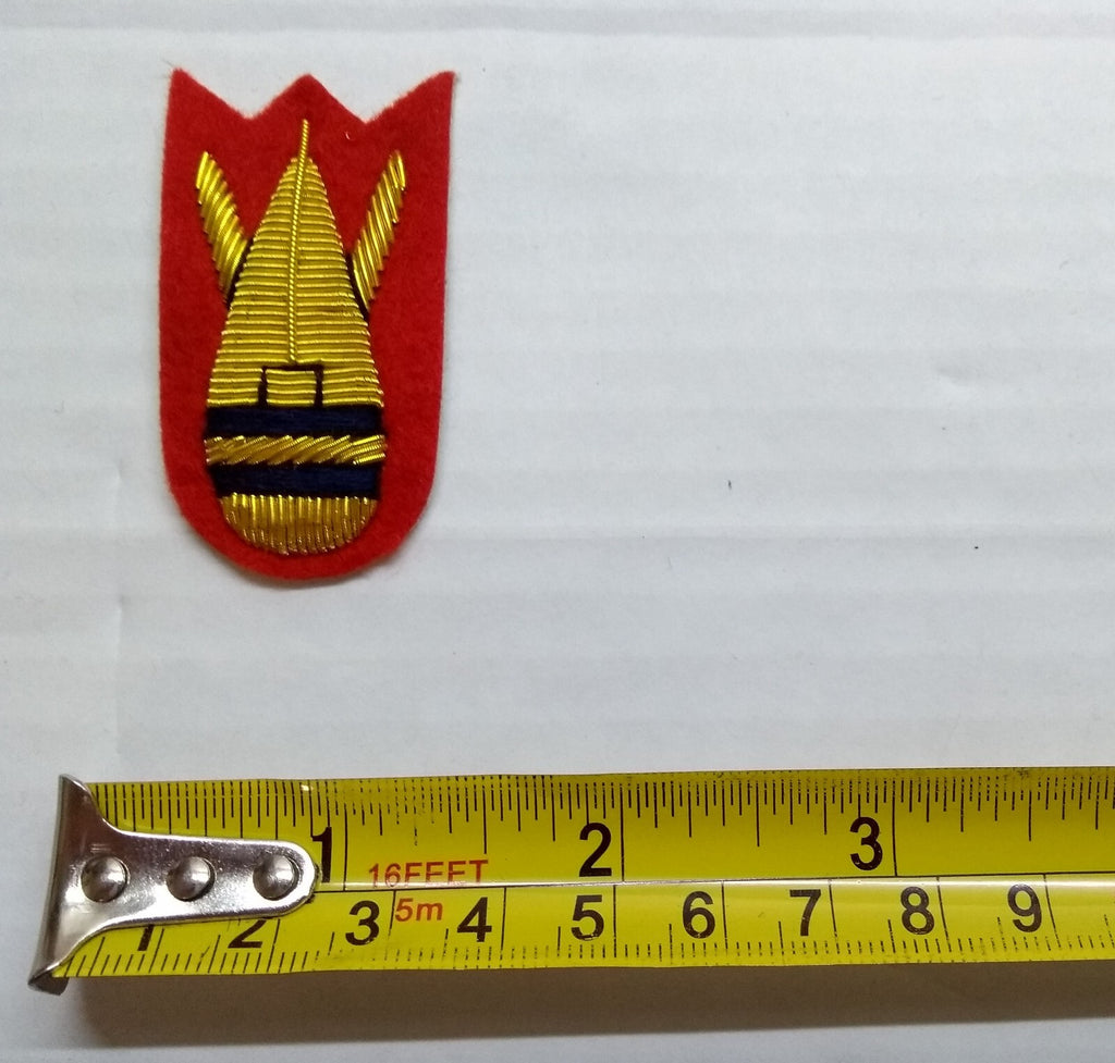 Mess Kit Badge Royal Engineers Bomb EOD British Army Hand Embroidered Arm Patch