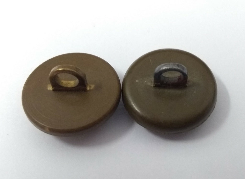 Genuine Vintage British Army Kings Crown General Service Coat of Arms Buttons x2