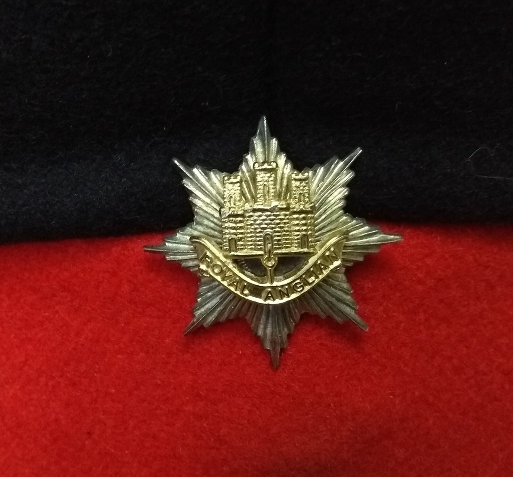 Royal Anglian Regiment Dress Hat Uniform Issue Small Peak Insignia Present