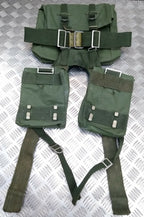 Vintage Army Issue Heavy-duty Backpack Belt Harness & Pouch Set Vinyl