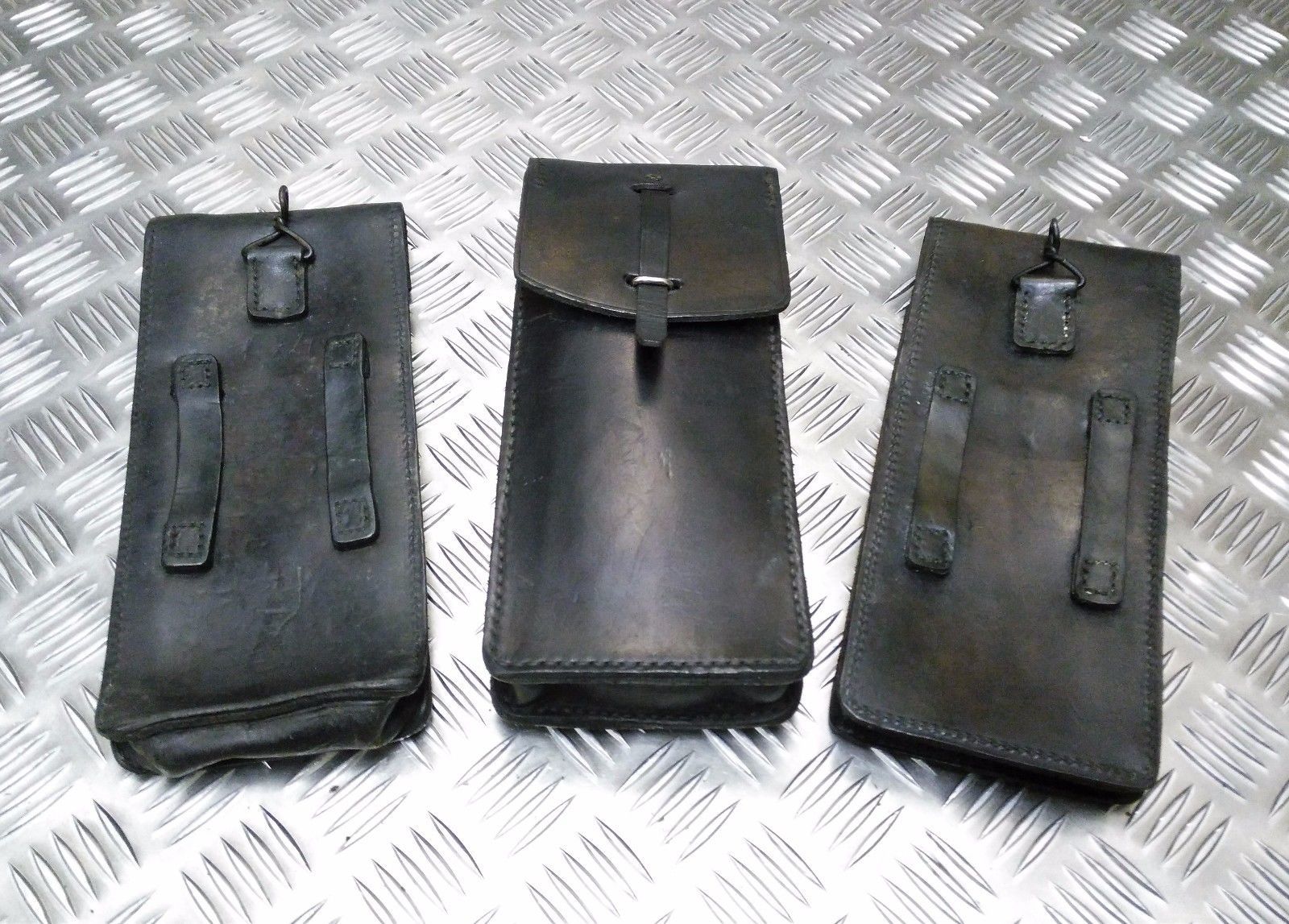 Genuine Vintage Issue Large Leather Ammo / Utility Pouch / Medic Pouch