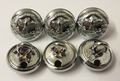 Genuine Zambian Issue Security Force Insignia Silver Buttons 13mm V742 X6