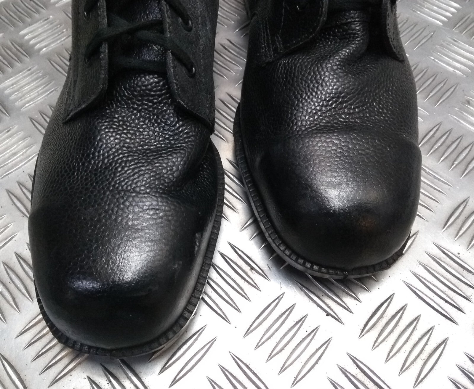 Ankle Boots Safety British Made 6 Eyelet Grain Style TUFF GB Britton