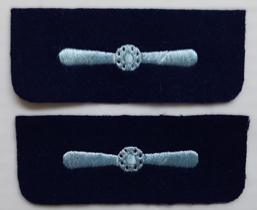 Qualification Badges LAC RAF Royal Air Force Leading Aircraftsman Arm Patches 1 Pair