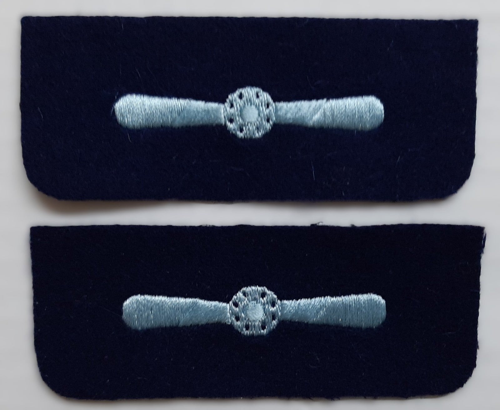 Qualification Badges LAC RAF Royal Air Force Leading Aircraftsman Arm Patches 1 Pair