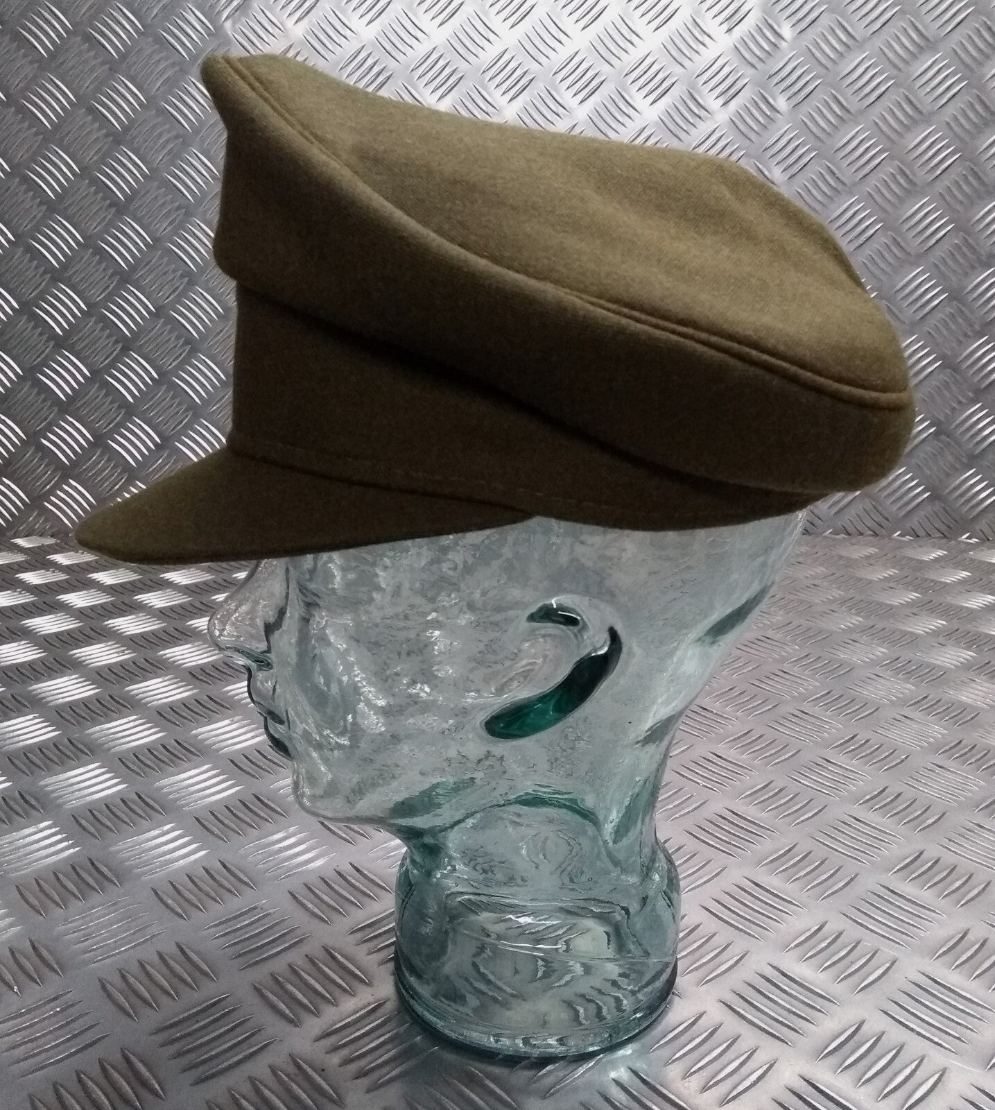 No2 Dress Hat Vintage Khaki Green No Badge Woman's Version Size 57cm