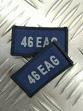 Air Force 46 EAG (Expeditionary Air Group) RAF Royal Air Force TRF Badges 1 Pair